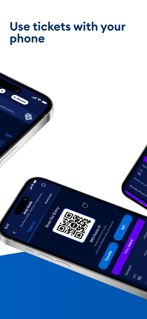 Digitales Ticket mit QR-Code für den Einlass bei Veranstaltungen in der AXS Tickets Mobile App.