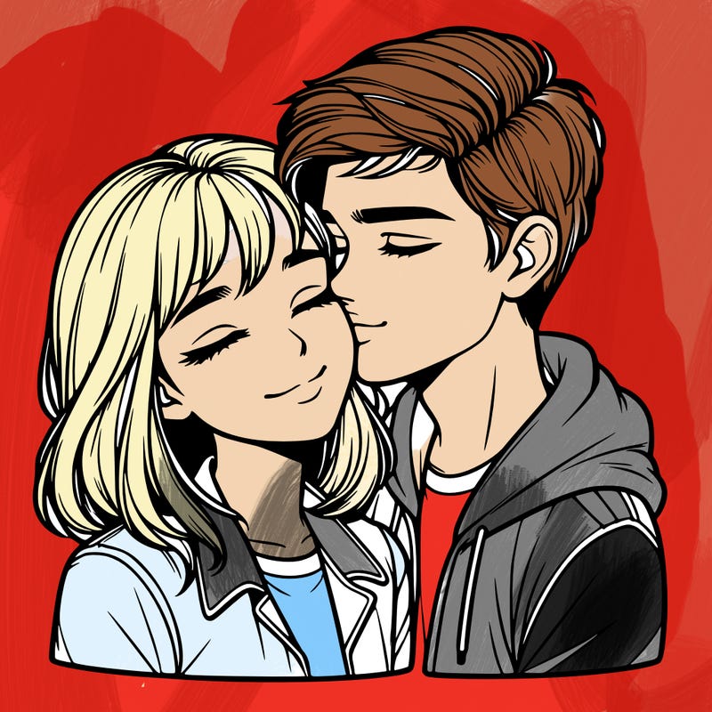 realistic girl and boy  love