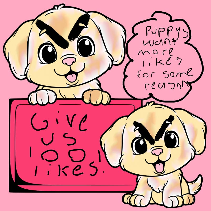 puppy holding up a blank sign