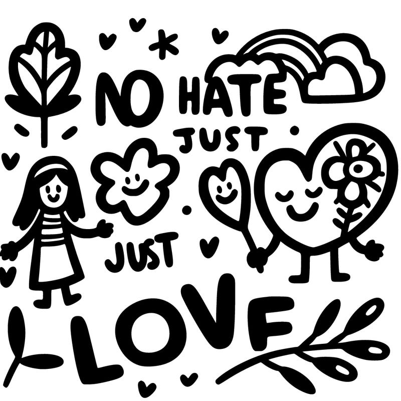 no hate just love