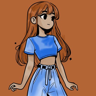 girl in a cute crop top