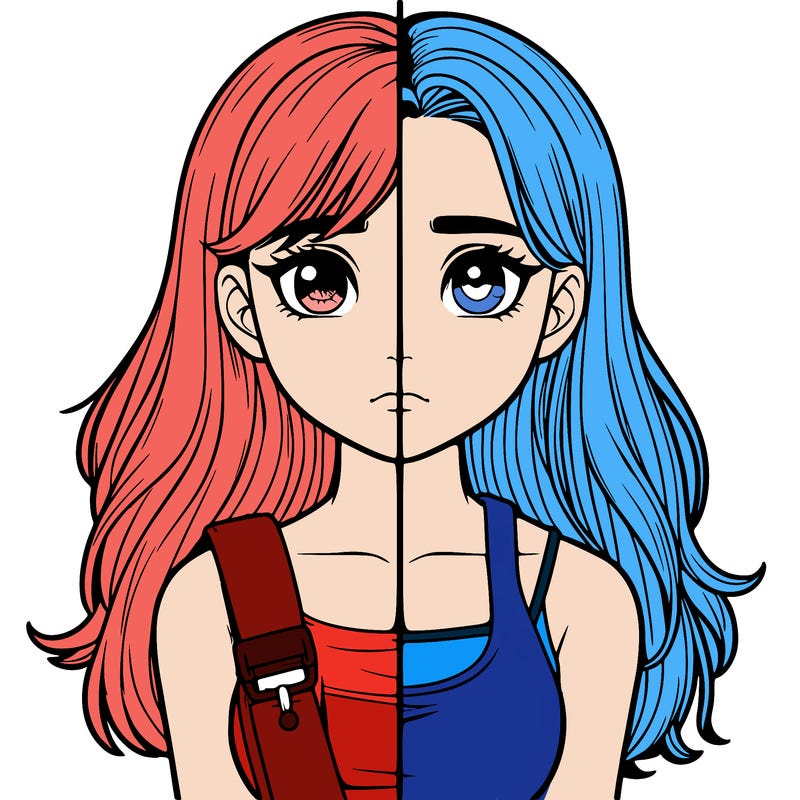 realistic girl split