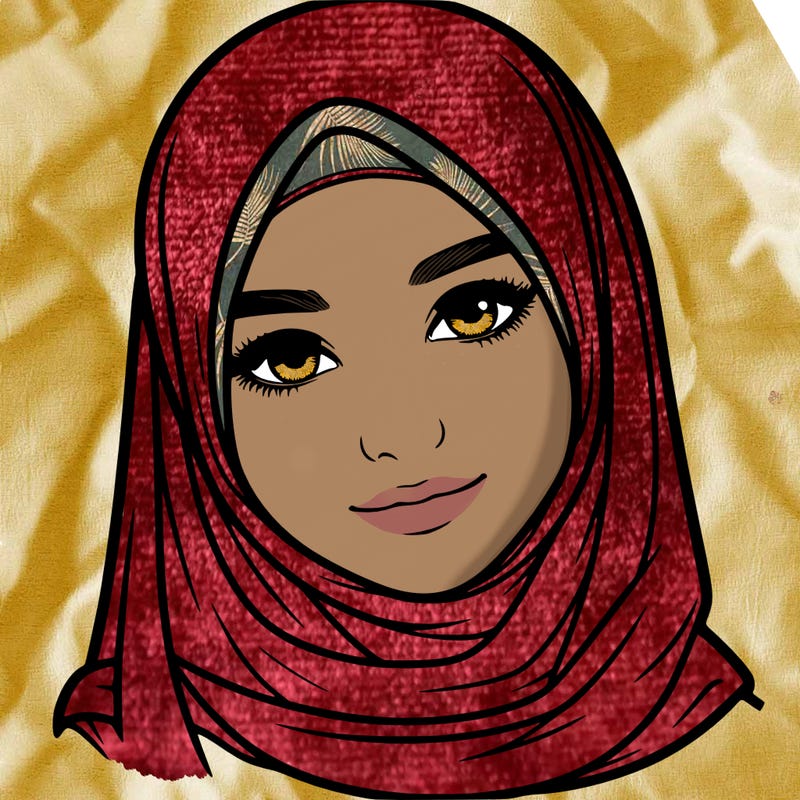 realistic girl with hijap