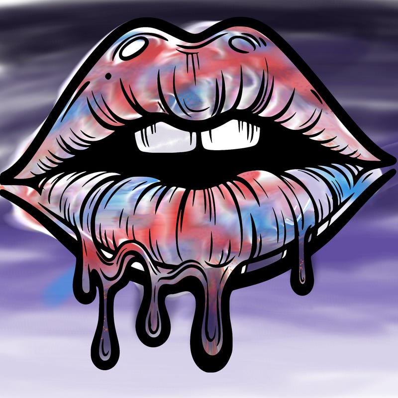 lips that look realistic and drip