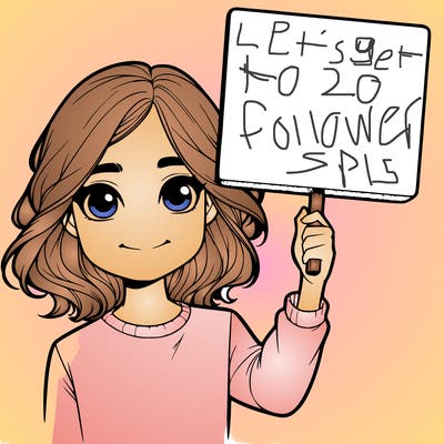 realistic girl holding up a sign