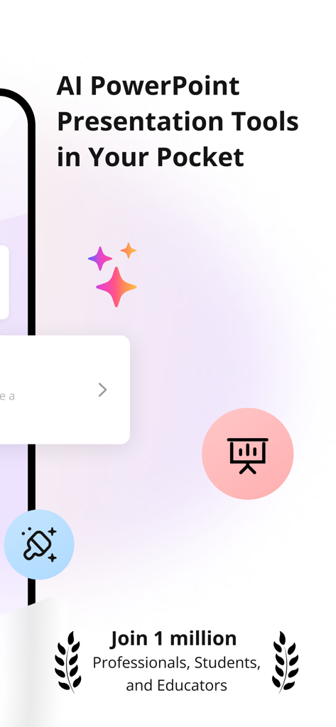 SlidesPilot: AI PowerPoint - SlidesPilot mobile app interface featuring AI PowerPoint presentation tools used by professionals and students