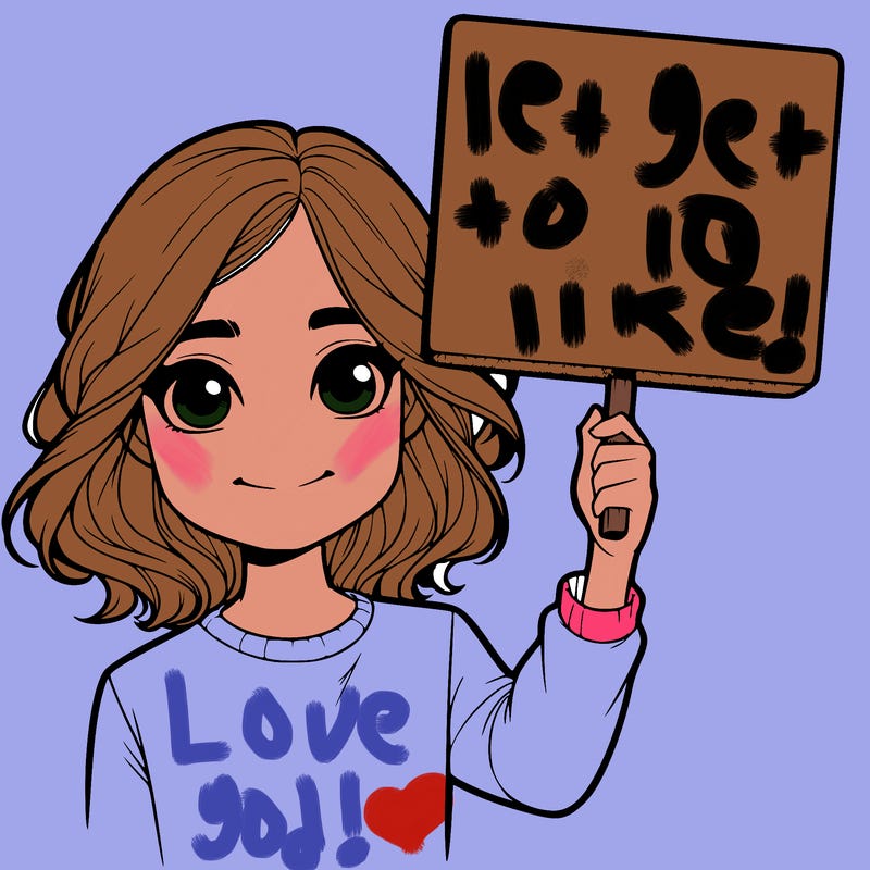 realistic girl holding up a sign