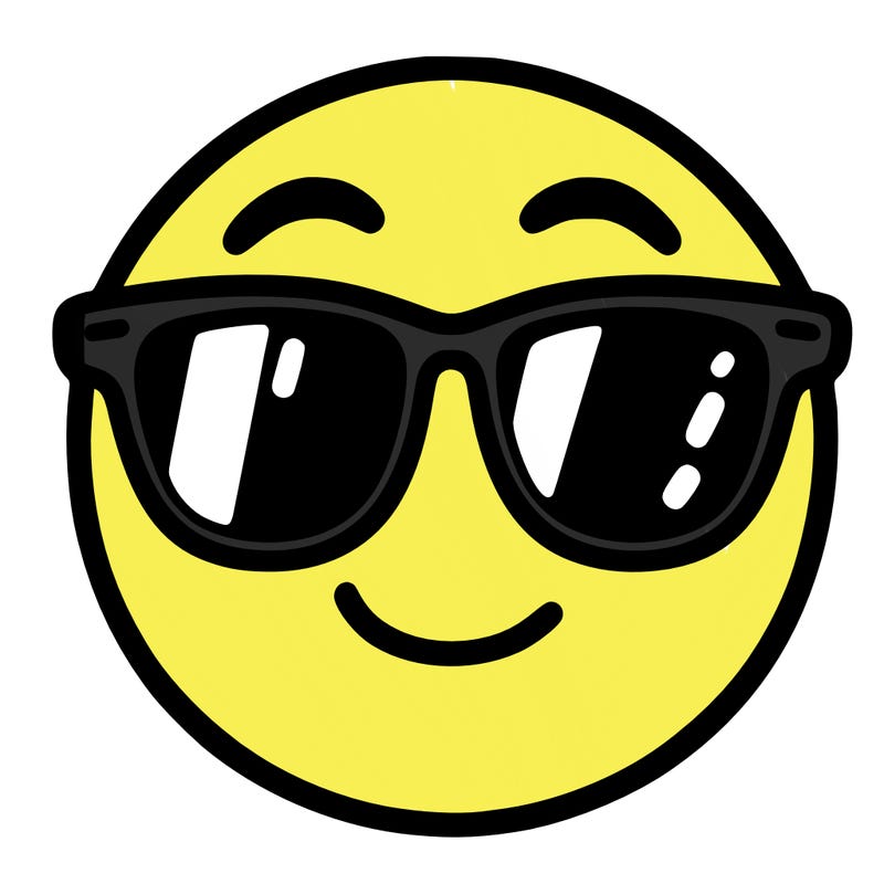 emoji with sunglasses