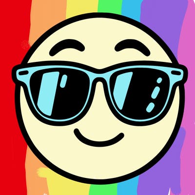 emoji with sunglasses