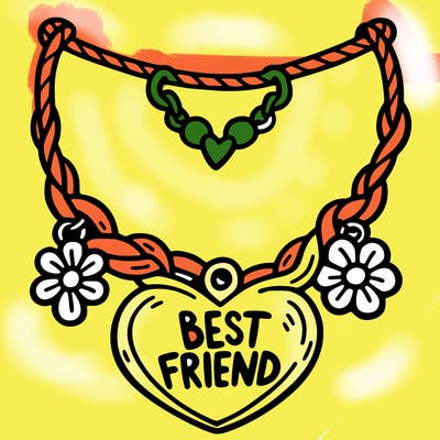 best friend necklace