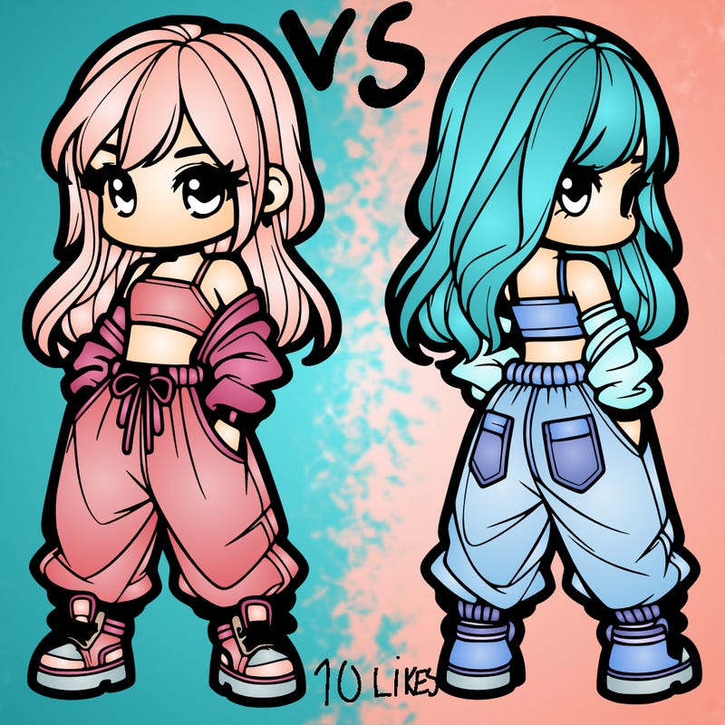 girl in crop top and baggy pants