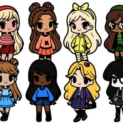 cartoon girls