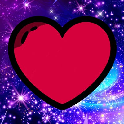 a blank heart
