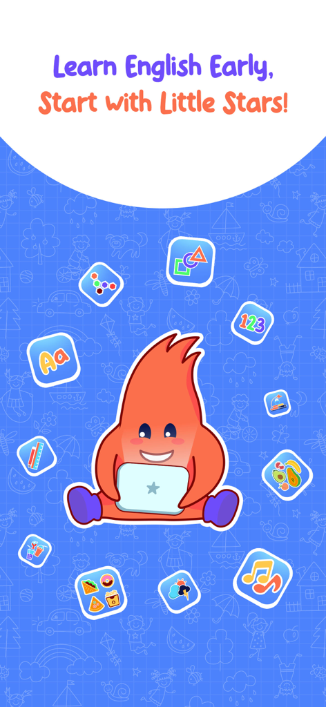 Little Stars by Starfish educational app home screen for kids learning English