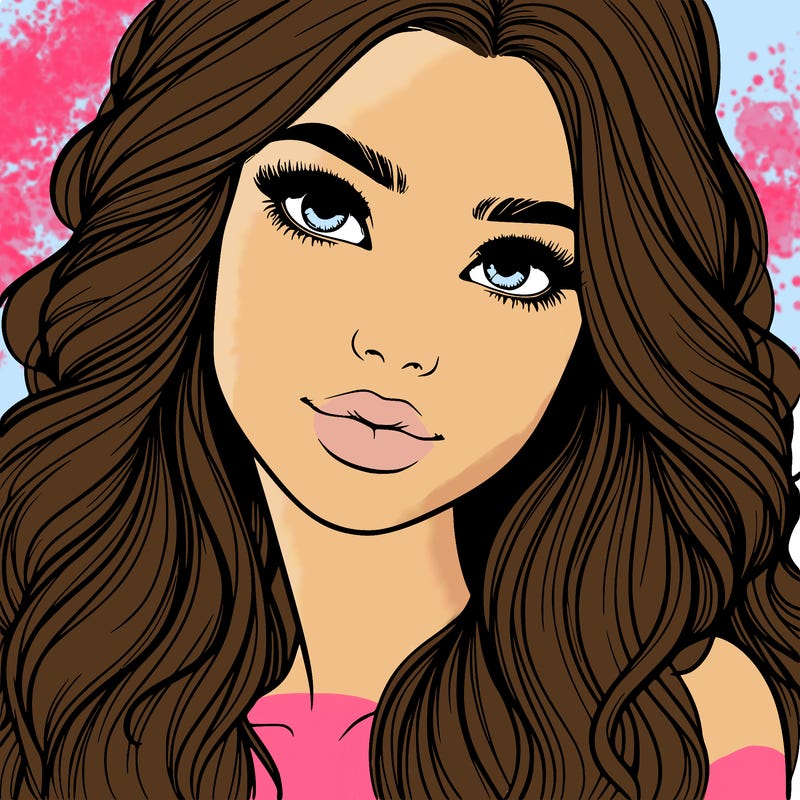 beautiful realistic girl