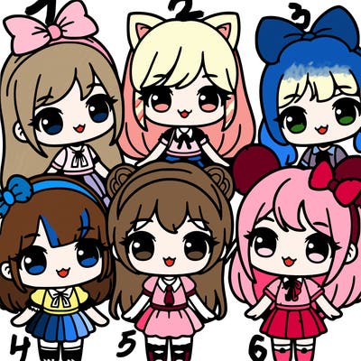 group of kawii girls