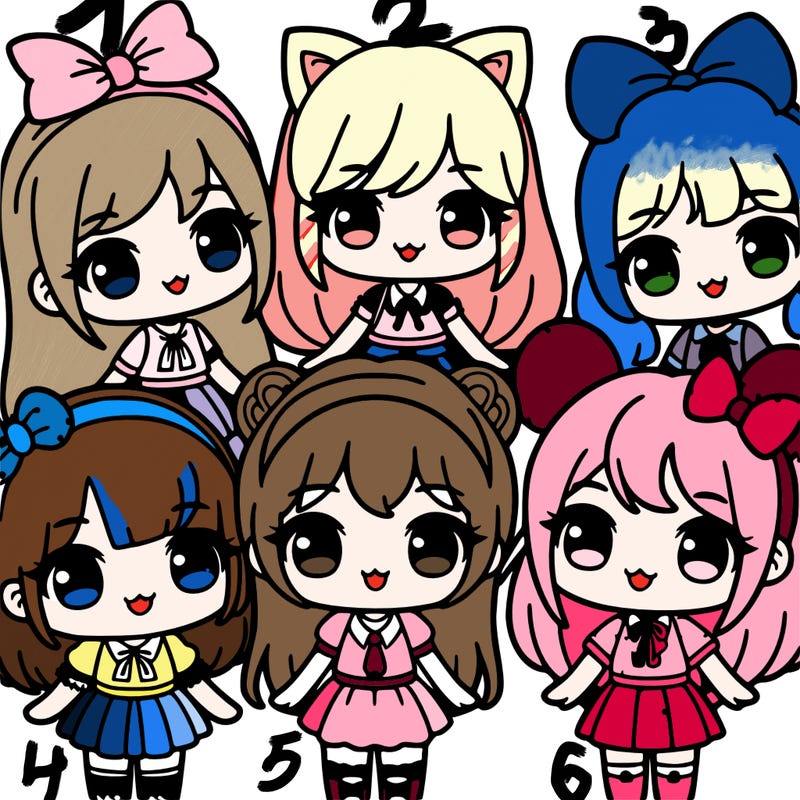 group of kawii girls
