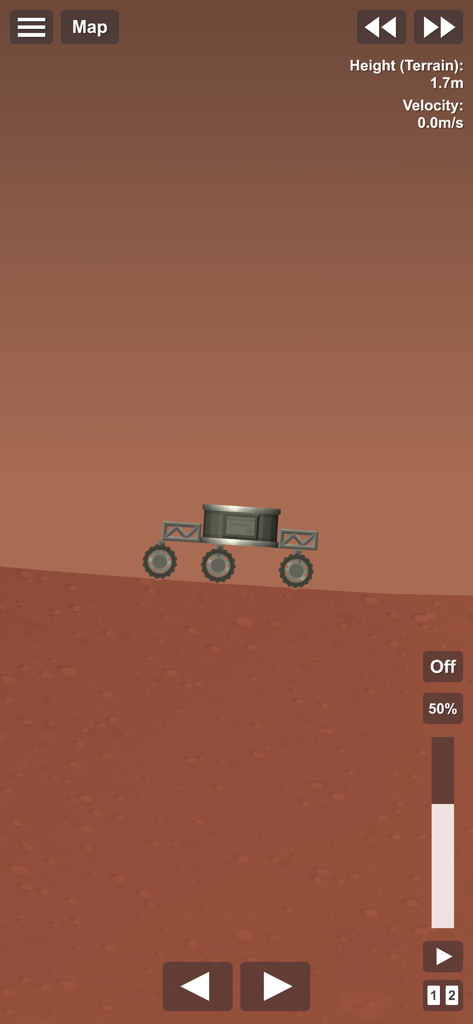 A planetary rover exploration on the surface of Mars in Spaceflight Simulator