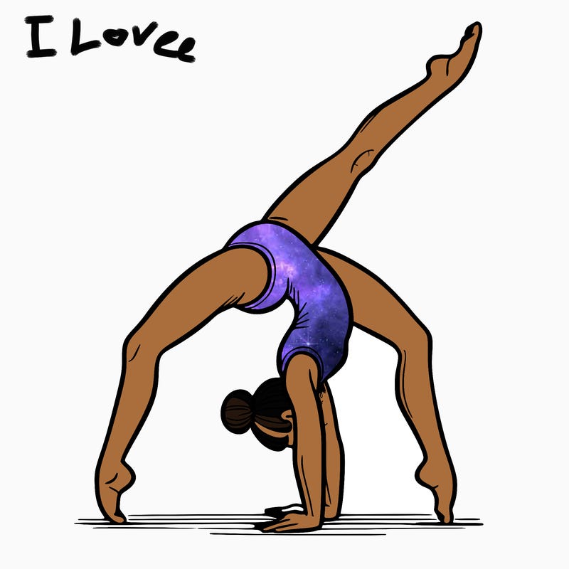 gymnastics handstand split