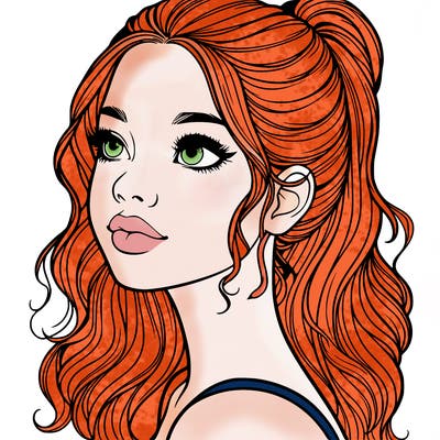 beautiful realistic girl
