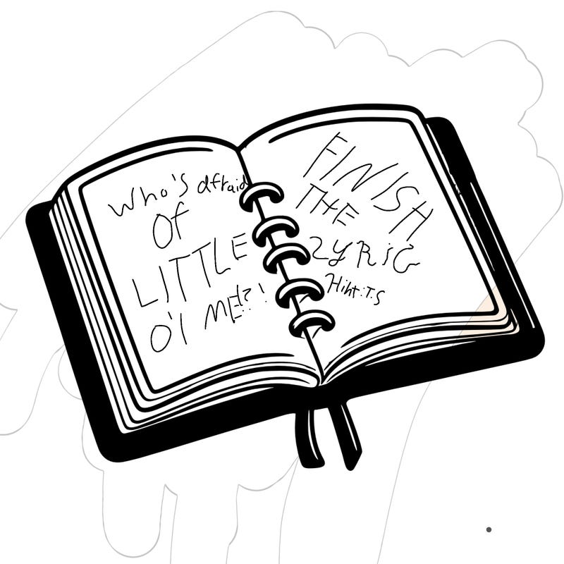 open note book blank