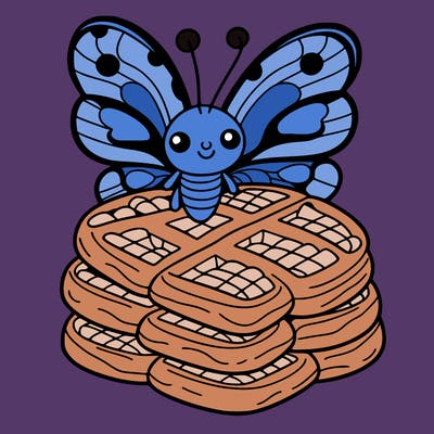 butterfly waffles