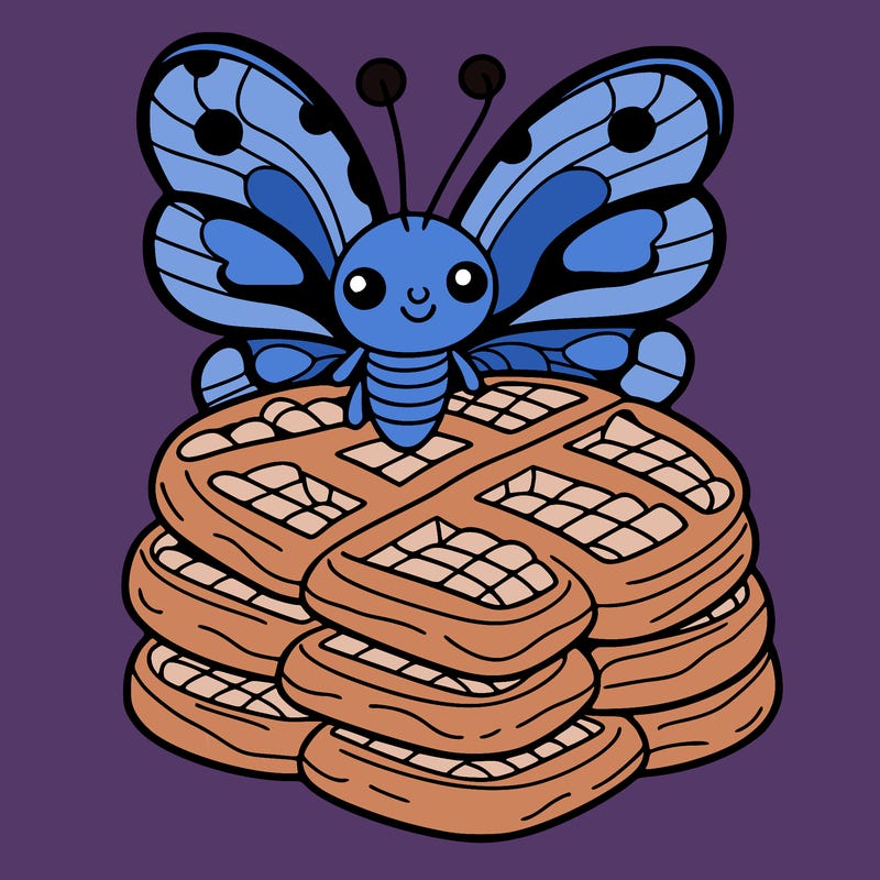butterfly waffles
