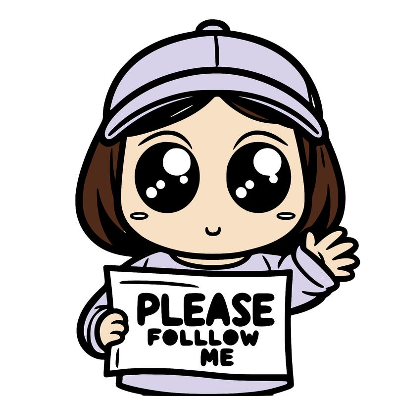 please follow me