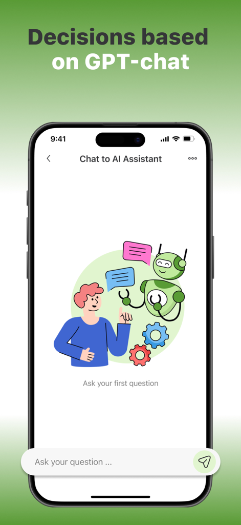 AI Homework Helper School Chat - Chat interface of the AI Homework Helper app featuring an AI assistant for student questions.