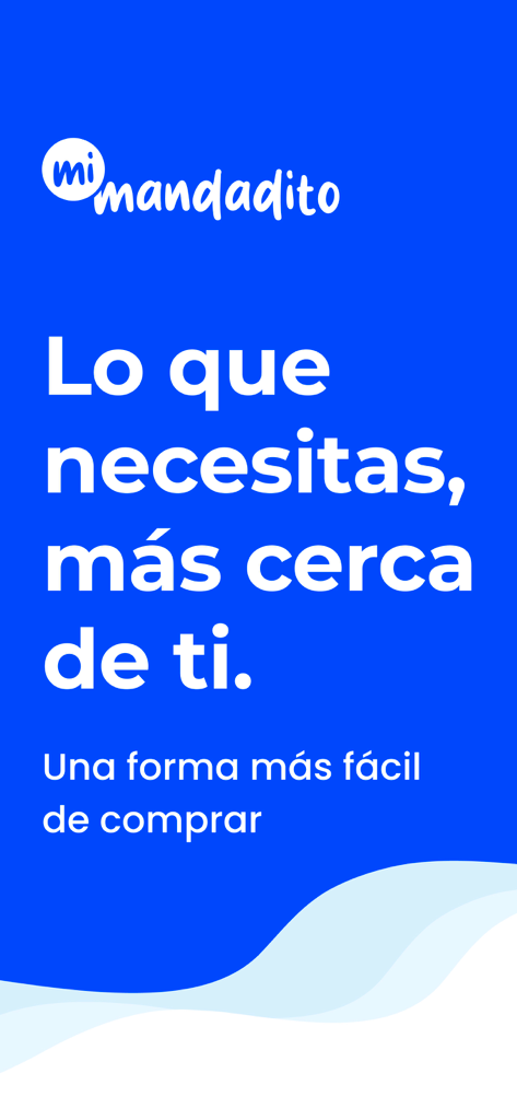 Mi Mandadito ePura - Pantalla de inicio de Mi Mandadito ePura con logotipo y eslogan en español