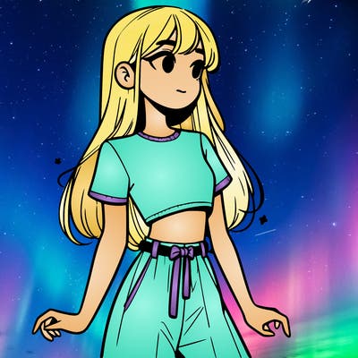 girl in a cute crop top