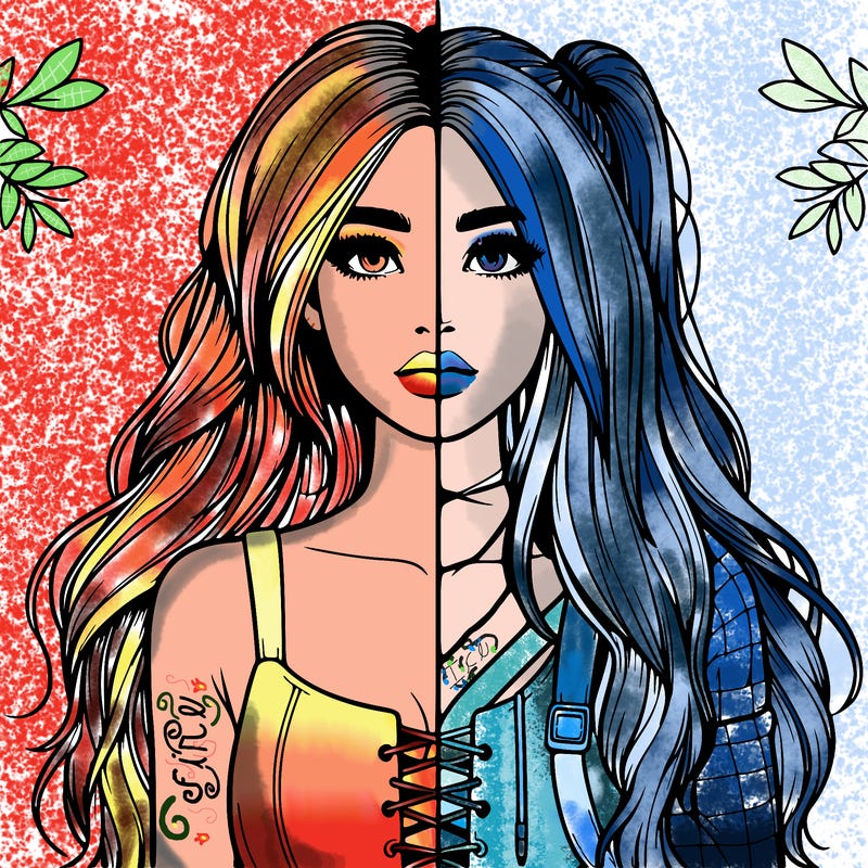 realistic girl split