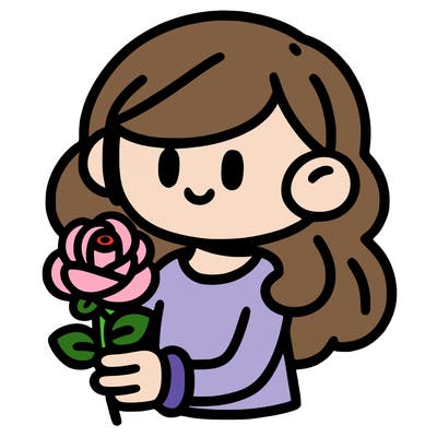 person holding rose