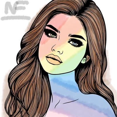 realistic girl model beautiful