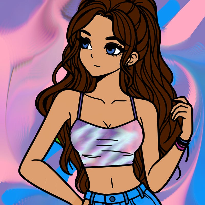 girl in crop top