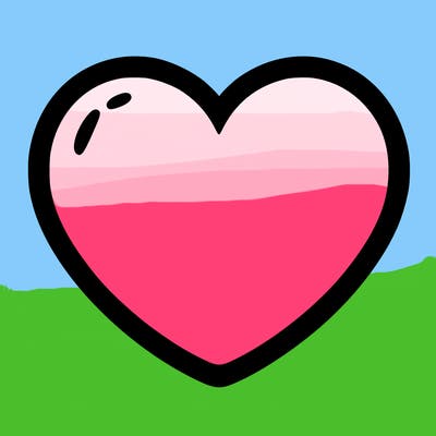 a blank heart