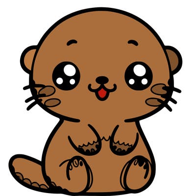 kawaii sea otter