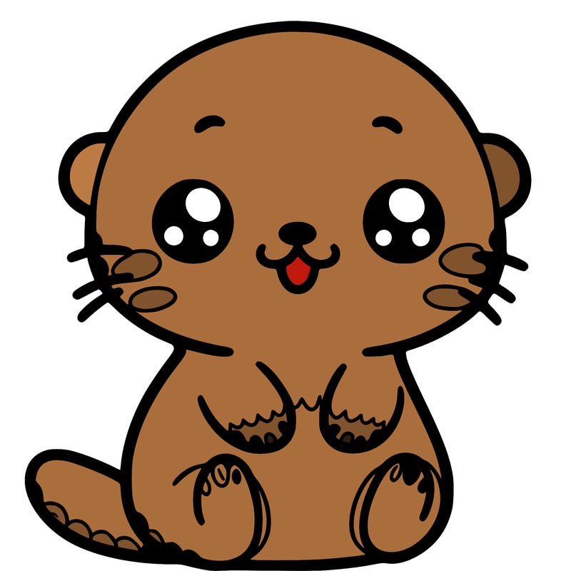 kawaii sea otter