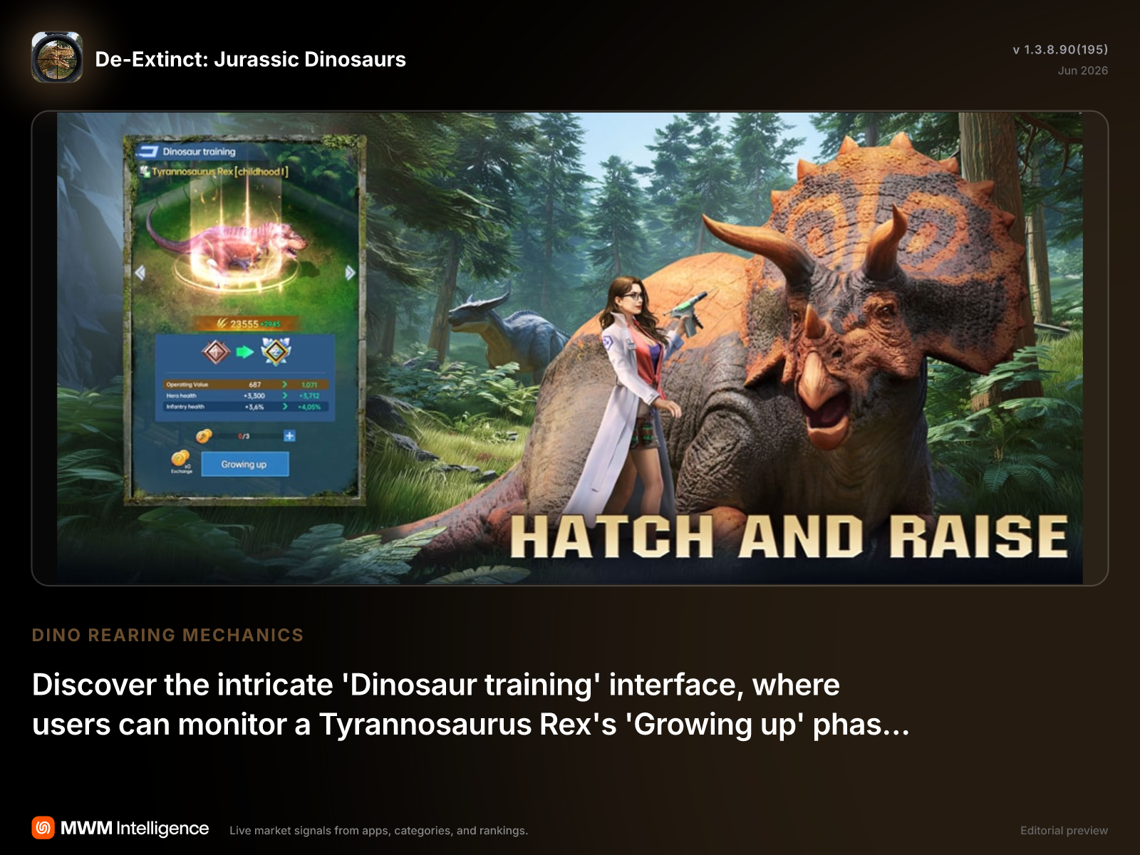 De-Extinct: Jurassic Dinosaurs - Games App | MWM