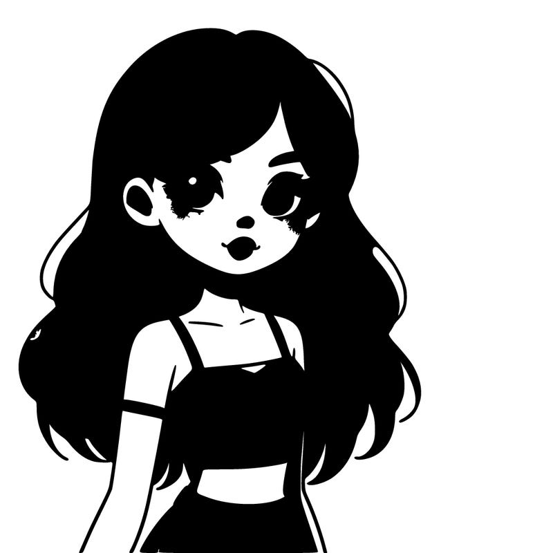 girl with auburn hair and a hot pink crop top with blue jeans and black hair with highlights