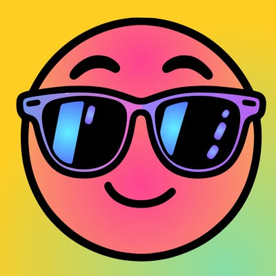emoji with sunglasses