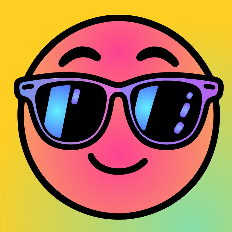 emoji with sunglasses