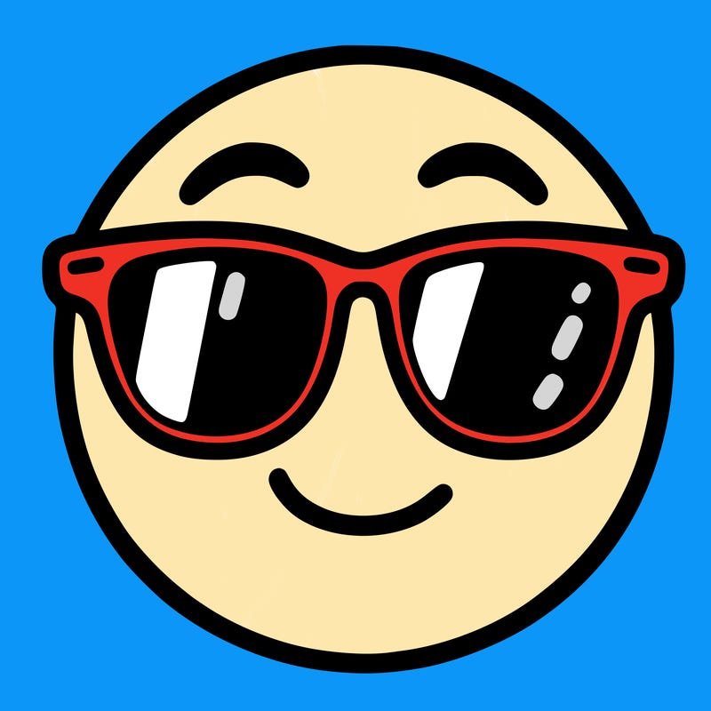 emoji with sunglasses