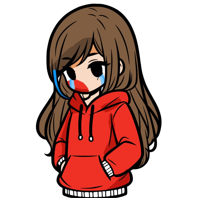 girl wearing hoodie