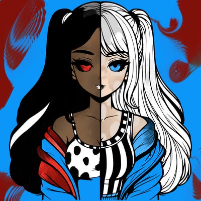 realistic girl split