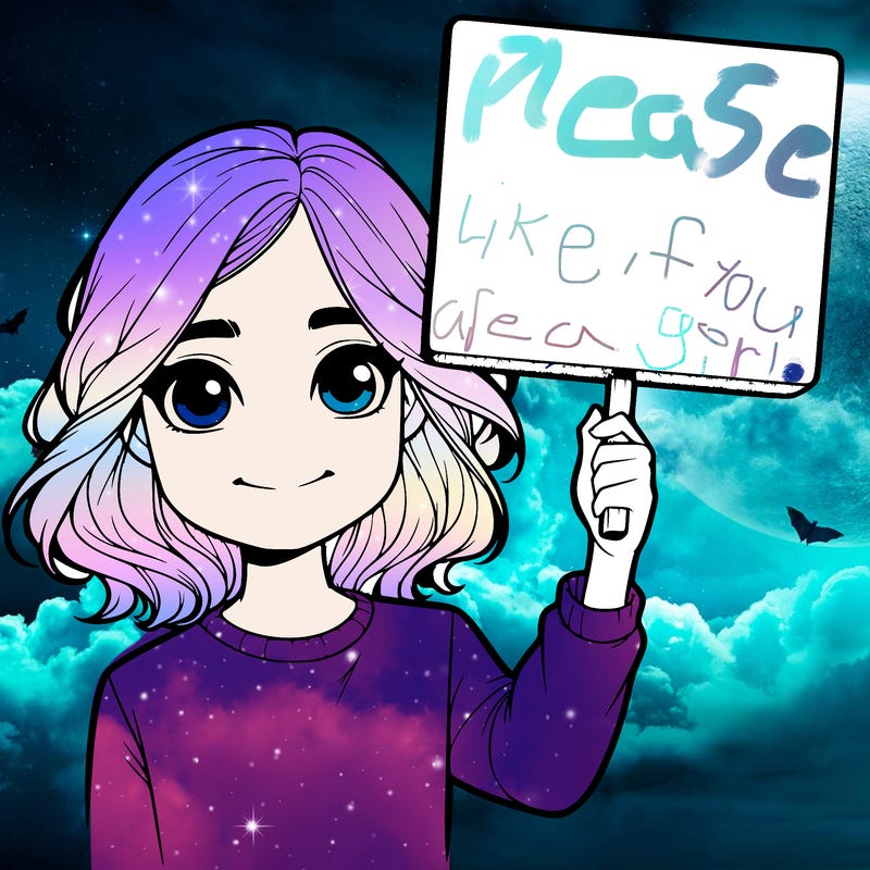 realistic girl holding up a sign