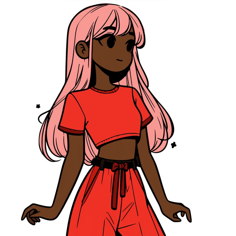 girl in a cute crop top