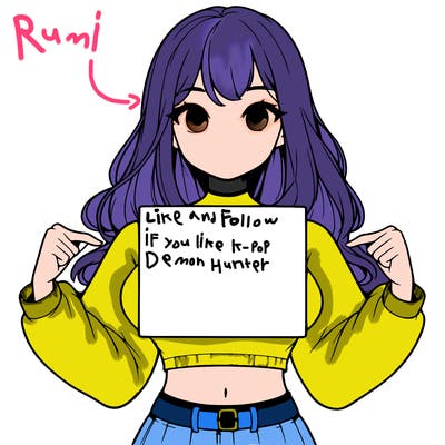 girl holding a blank sign in a long sleeve crop top