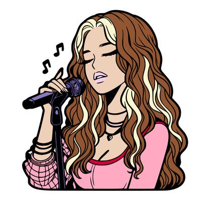 realistic female singer