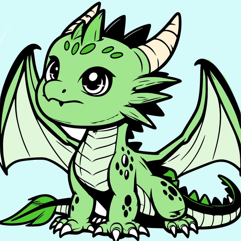 fierce baby night dragon